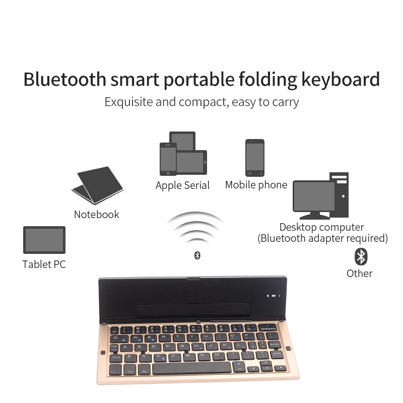 折りたたみ可能なBluetoothキーボード