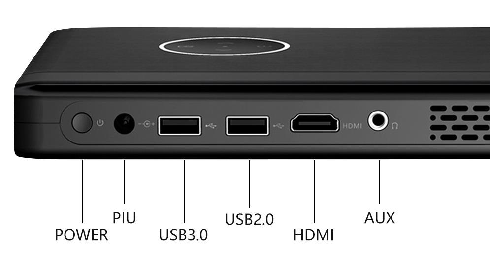 Hotus ポータブルプロジェクター インターフェースの説明